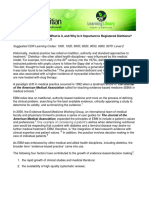 Evidence-Based Practice: What Is It, and Why Is It Important To Registered Dietitians?