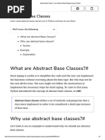 Abstract Base Classes - Learn Object-Oriented Programming in Python