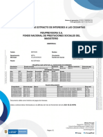 extracto pago de intereses de cesantias