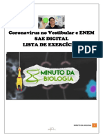 Exercícios de Biologia Aulão Coronavírus