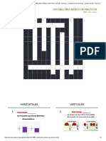 Imprimir Crucigrama - VOCABULARIO BÁSICO de FRACCION (4º - Primaria - Vocabulario de Fracciones - Partes Fracción - Tipo de Fracciones)