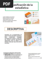 Clasificación de La Estadística