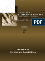 Chapter 15 - Mergers and Acquisitions