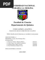 Planteamiento de Un Problema Analítico - Química Analítica