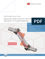 Reducing Cardan Errors For Low-Vibration Operation of Coupled Machines