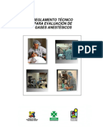 Reglamento Tecnico para Evaluación de Gases Anestesicos