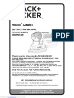 Manual - Black Decker Mouse Sander - Bdems600