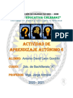 Actividad de Aprendizaje Autónomo 6