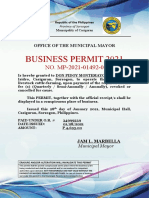 Business Permit 2021: NO. MP-2021-01492-0