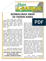 Kembalikan Iman Di Tahun Baru Keutamaan Dan Kemuliaan Bulan Muharram Munajat Kubro Buletin Risalah Buya Yahya