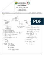 Problem Exercise 2 Analysis As A Particle: CE 223 - Dynamics of Rigid Bodies