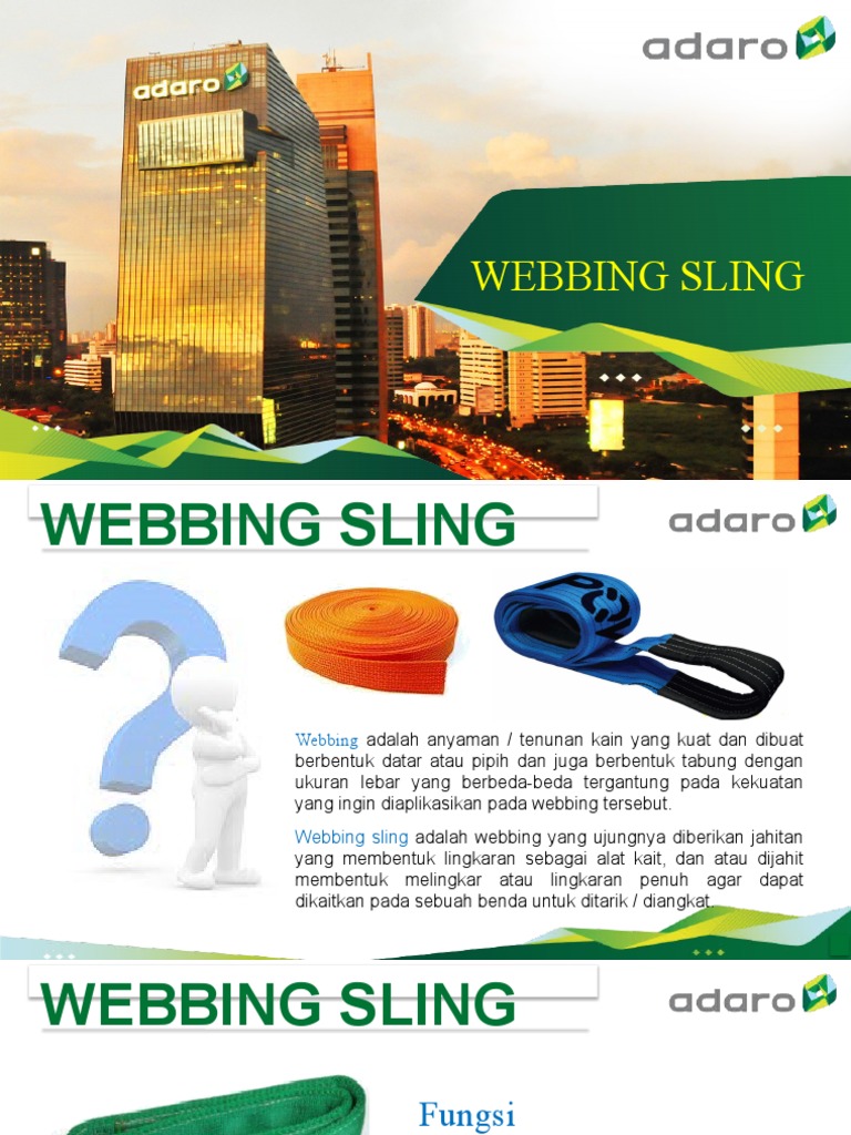 Cara Kerja Dan Fungsi Webbing Sling Pdf