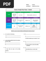 Latihan Soal Simple Past Tense - Lembar Isian