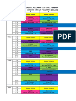 Jadwal Pelajaran Tatp Muka Terbatas Semester Ii Tahun Pelajaran 2021/2022