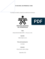 AP01-AA2-EV10. - EMPRENDIMIENTO. MATRIZ DOFA, Mi Proyecto de Vida