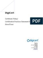 DigiCert DirectTrust CP CPS v.1.0