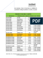 Catalogo de Productos y Precios 2015