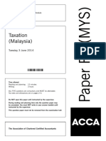 Taxation (Malaysia) : Tuesday 3 June 2014