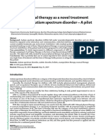 Manual Physical Therapy As A Novel Treatment Modality For Autism Spectrum Disorder - A Pilot Study