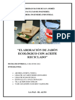 Elaboracion de Jabon Ecologico Con Aceite Reciclado