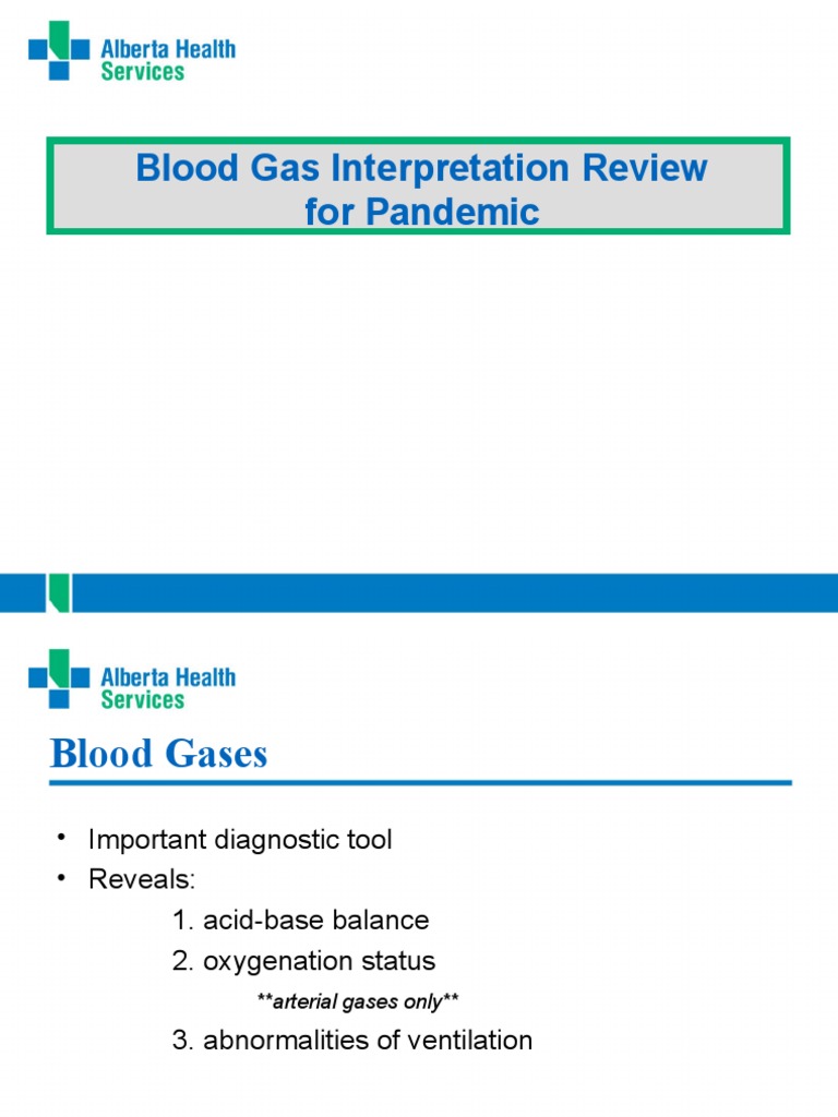 Blood Gas Interpretation | PDF | Intensive Care Medicine | Medical ...