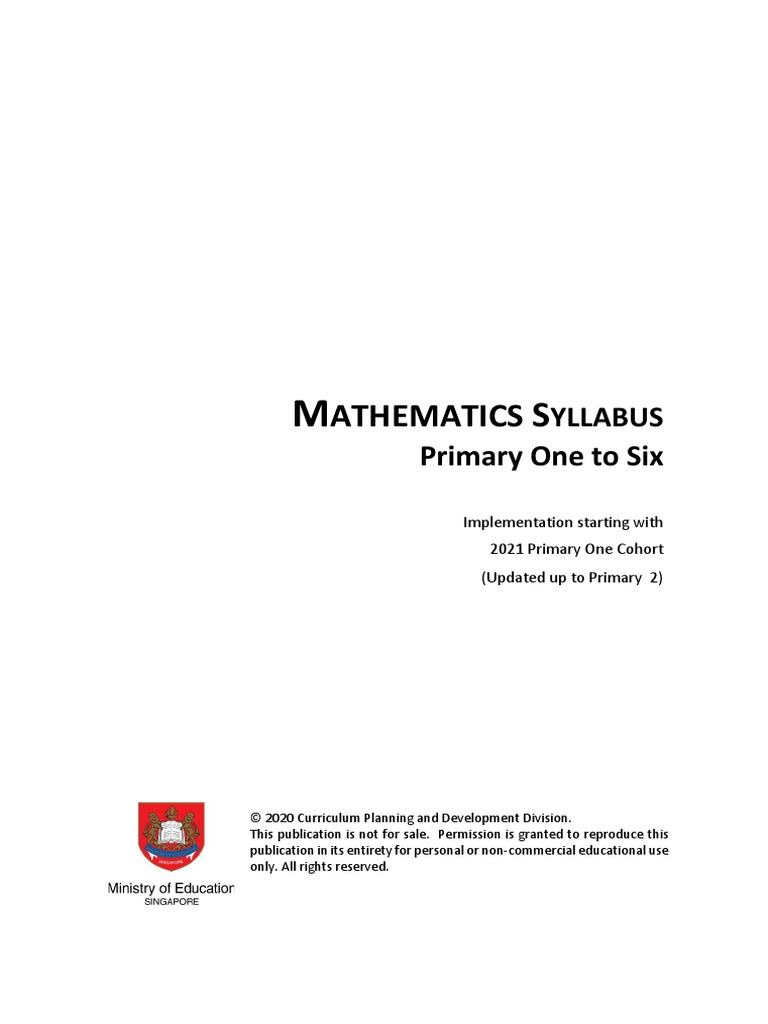 Singapore Math Curriculum | PDF | Educational Assessment | Teaching ...