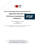 An 119 FTDI Drivers Installation Guide for Windows7