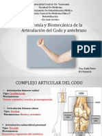 Anatatomía y Biomecánica Del de Codo y Antebrazo
