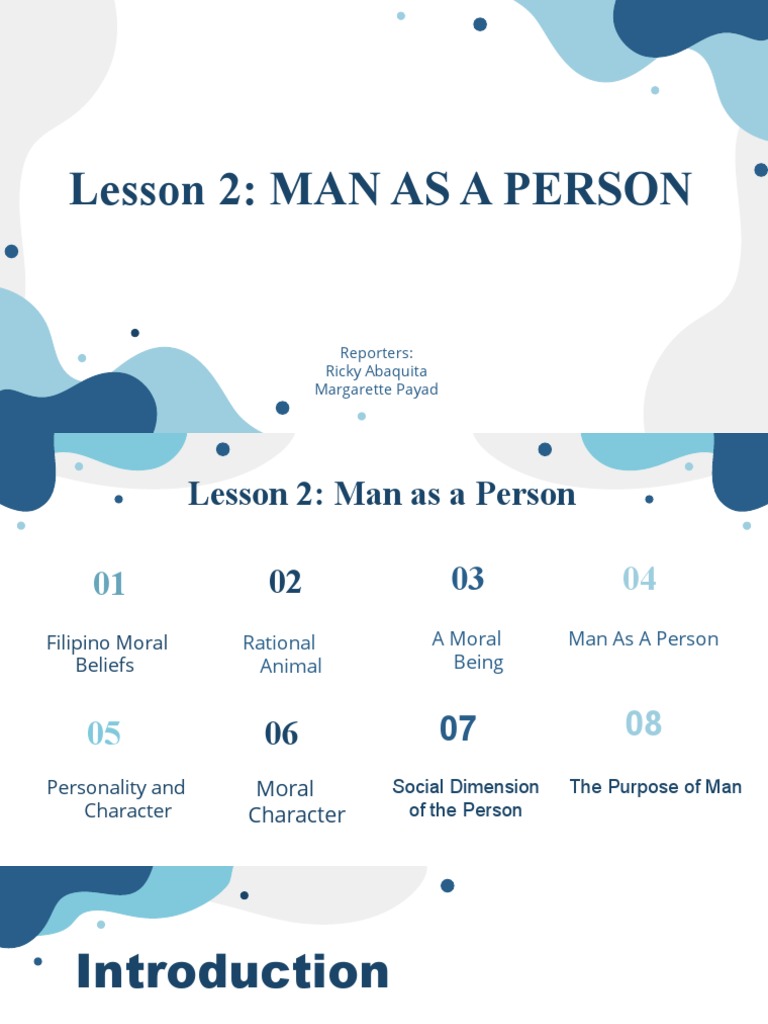 Ethics Lesson 2 PDF Morality Soul