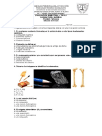 Evaluación QUÍMICA 8°