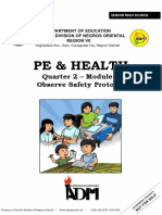 Pe & Health: Quarter 2 - Module 2 Observe Safety Protocol