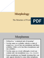 Morphology: The Structure of Words