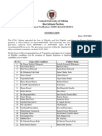 List Candidates Deputy Registrar Position 17072021