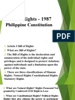 Bill of Rights - 1987: Philippine Constitution