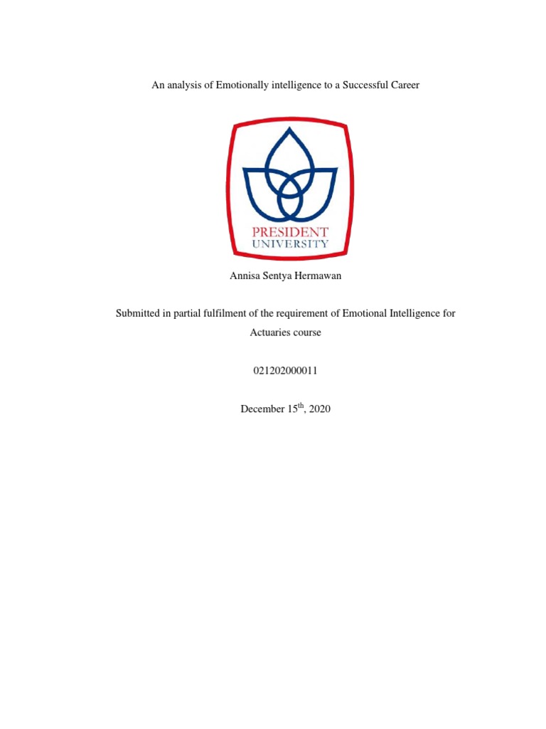 Emotional Intelligence FINAL | PDF | Emotional Intelligence | Intelligence