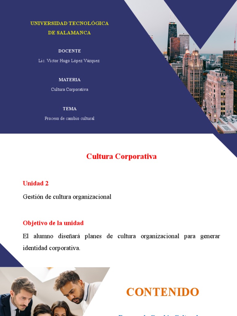Proceso Del Cambio Cultural | PDF | Planificación | Cognición