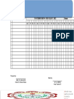 Toothbrushing Checklist 2022 Monthly Template