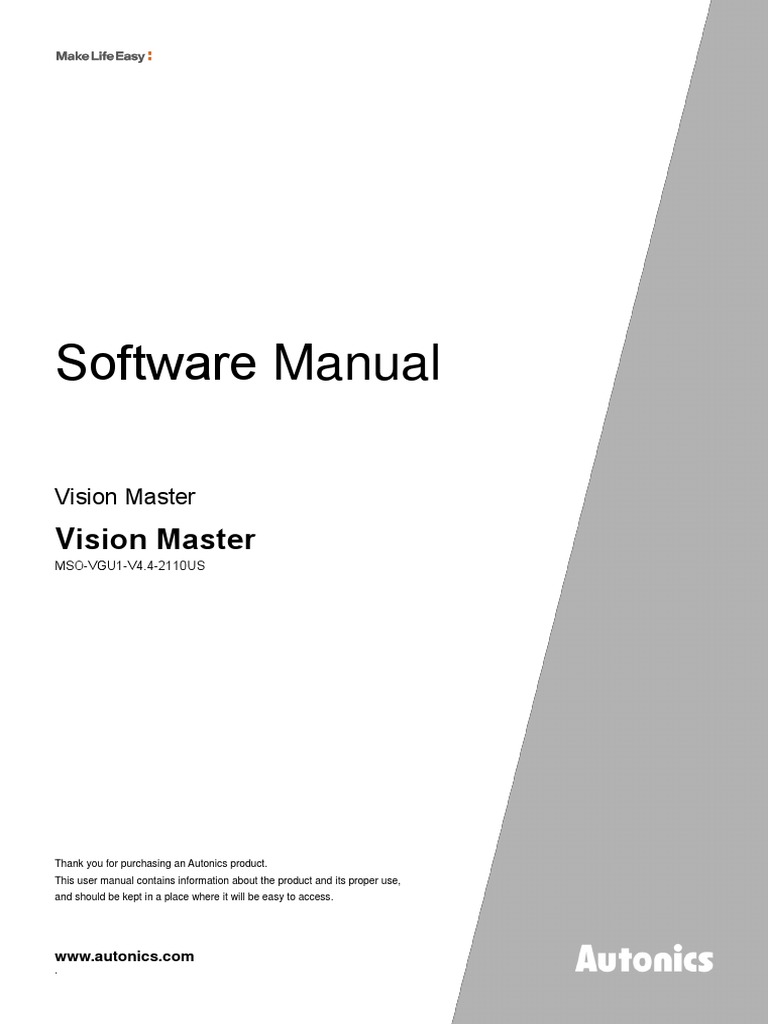 Software Manual: V Ision Master | PDF | Ip Address | Computer File