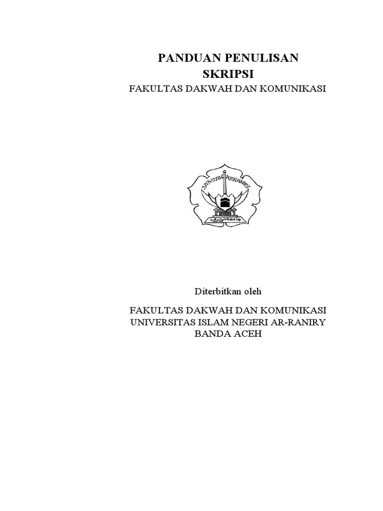 Panduan Skripsi UIN Ar-Raniry 2023 | PDF