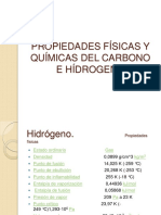 Propiedades Fisicas y Quimicas Del Carbono e Hidrogeno