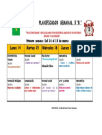 Planificador Semanal - 2022