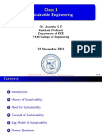 Sustainable Engineering: Class 1