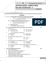 Board Question Paper: March 2018: Science and Technology - Ii