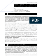 Tema 9.-Absolutismo Frente A Liberalismo Evolucion Politica Del Reinado de Fernando VII