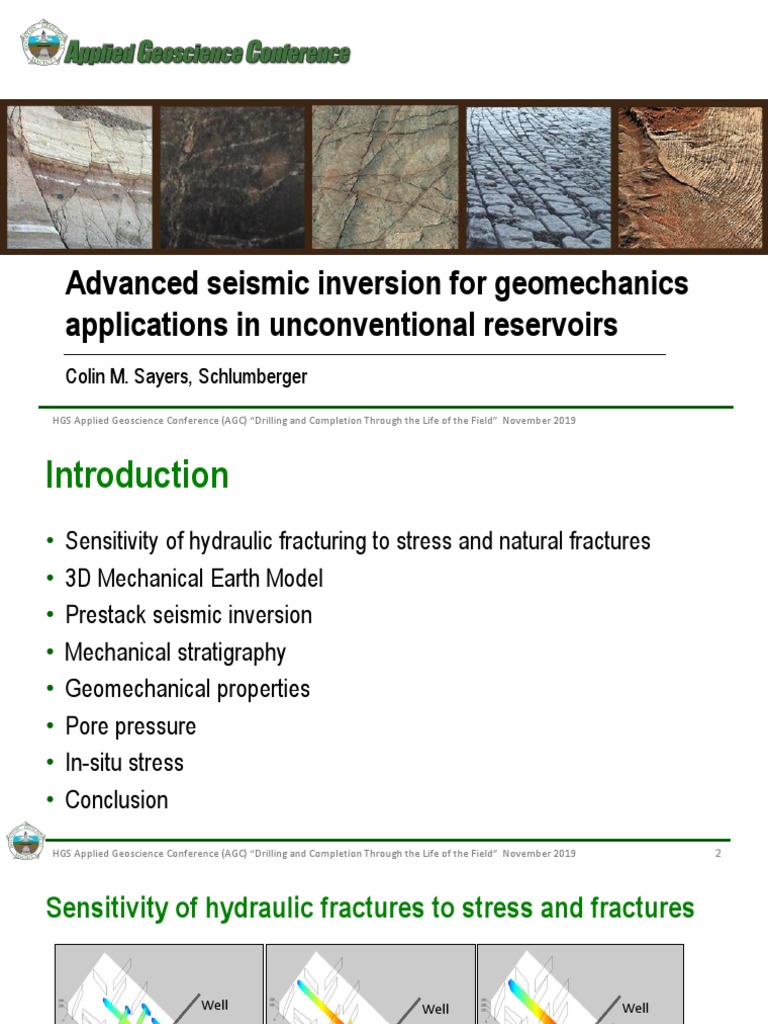 Advanced Seismic for Geomechanics | PDF | Hydraulic Fracturing ...