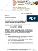 Programa - Obtención de Registro Sanitario para Alimentos y Bebidas Dic 21