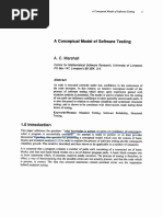 A Conceptual Model of Software Testing