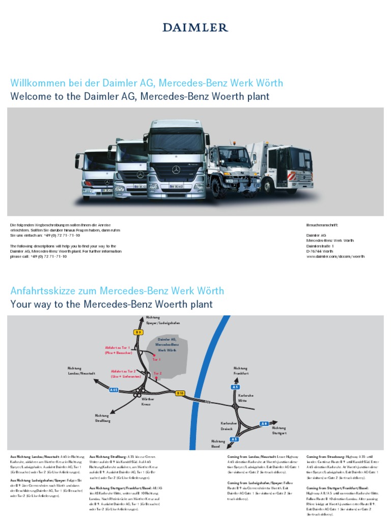 Daimler Ag Mercedes Benz Werk Worth