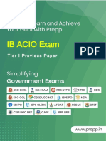 Ib Acio E Xam: Tier I Previous Paper