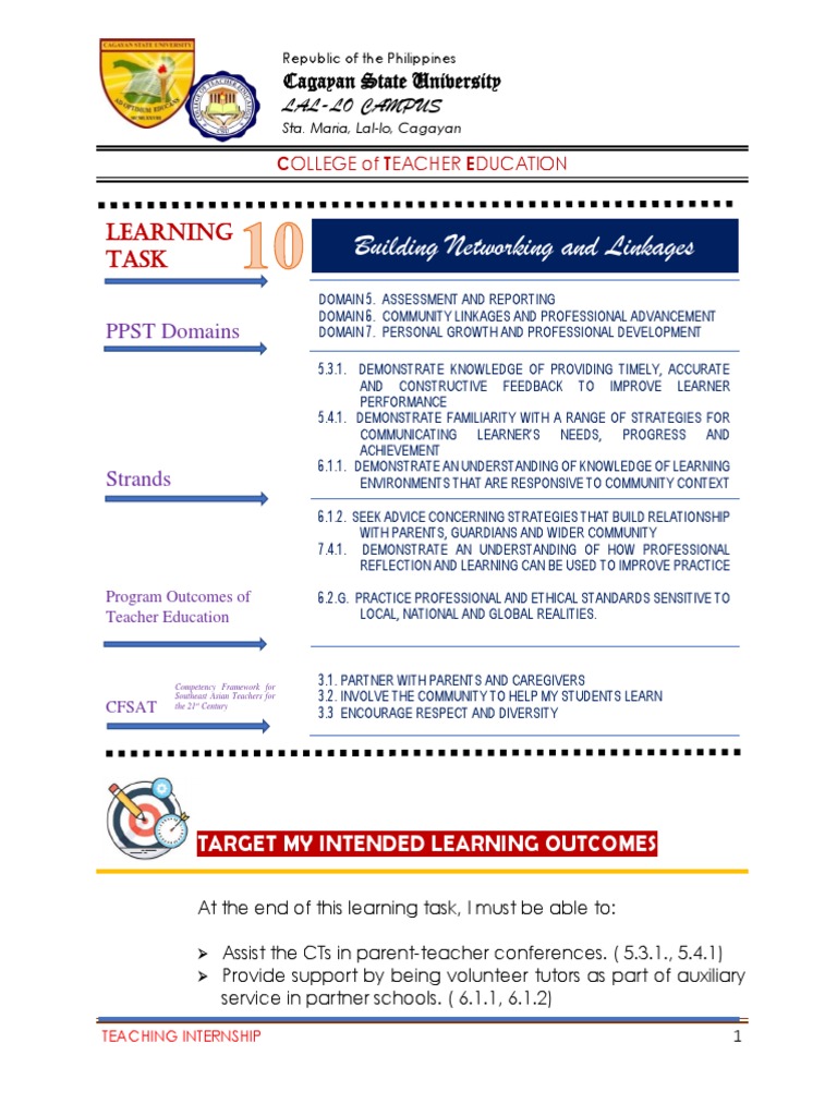 FS3 LT10 Martinez 03 11 2022 | PDF | Teachers | Teacher Education